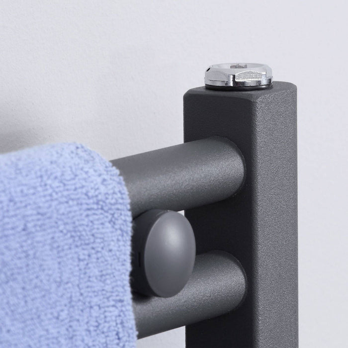 Heated Towel Rail 600mm x 1200mm - Grey - Green4Life