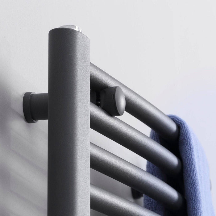 Heated Towel Rail 600mm x 1200mm - Grey - Green4Life