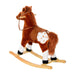 Childrens Plush Rocking Horse with Sound - Brown - Green4Life