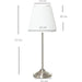 Silver Sheen Pleated Table Lamp - Green4Life