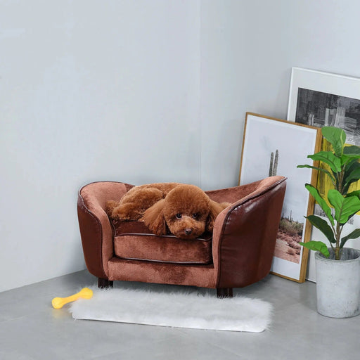 Cocoa Comfort XS Pet Sofa – Elevated Brown Lounge - Green4Life
