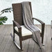 Swaying Comfort Rattan Rocker - Brown Wicker Outdoor Rocking Chair - Outsunny - Green4Life
