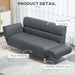 2 Seater Faux Leather Sofa - Grey - Green4Life