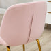 Set of 2 Velvet Dining Chairs - Pink - Green4Life