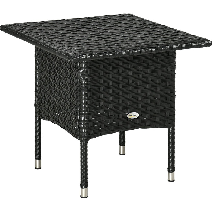 Outsunny Rattan Coffee Table - Black - Green4Life