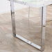 Rectangular Modern Dining Table  with Marble Effect Tabletop for 6-8 People - White - Green4Life