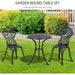 Classic Heritage - Cast Aluminum Bistro Set - Outsunny - Green4Life