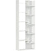 Freestanding 6-Tier Bookshelf with 11 Open Shelves - White - Green4Life