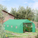 Outsunny 6Lx3Wx2H m Walk-In Greenhouse with Metal Frame, Roll Up Door and Windows - Green - Green4Life