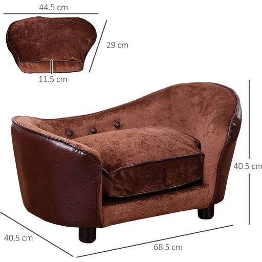 Cosy Deluxe Pet Sofa – Brown - Green4Life