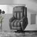 Riser and Recliner Armchair for the Elderly, with Microfibre Upholstery, Remote Control & Footrest - Grey - Green4Life