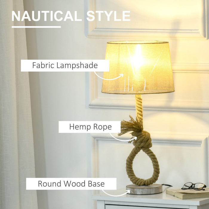 Nautical Knotted Rope Table Lamp - Green4Life