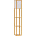 Floor Lamp with 3-Tier Shelves - Natural Wood - Green4Life