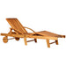 Modern Wooden Sun Lounger - Outsunny - Green4Life