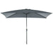 Outsunny 3x2m Rectangular Parasol with Tilt and Crank - Dark Grey - Green4Life