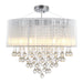 Modern Round Crystal Chandelier with Pendants 54W x 40H cm - Green4Life