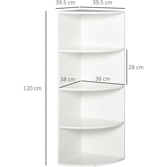 Four-Tier Corner Storage Unit - White - Green4Life