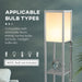 Ambient Lighting Dual-Light Shelf Floor Lamp - Grey - Green4Life