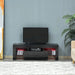 High Gloss Futuristic TV Stand with LED Lights 130W x 35D x 45Hcm - Black - Green4Life