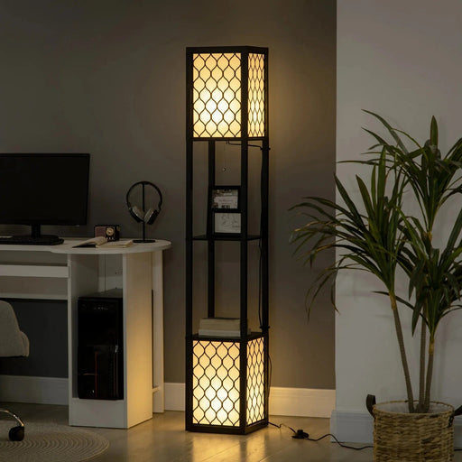Dual Light Floor Lamp with Shelf - Green4Life