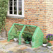 Outsunny 180L x 90W x 90Hcm Small Poly Tunnel Greenhouse with Steel Frame - Green - Green4Life