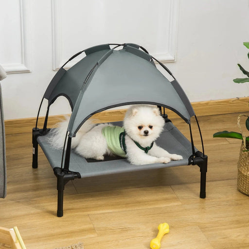 SkyShield Elevated Pet Cot – Shadow Grey Sanctuary - Green4Life