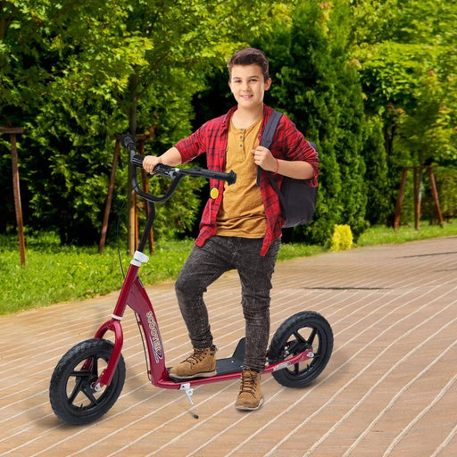 Kids Scooter with 12" Wheels - Red - Green4Life
