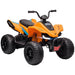 Mclaren Licensed Kids Electric Quad Bike with 12V Rechargeable Battery, Slow Start, Music, Headlights for 3-8 Years - Orange - Green4Life