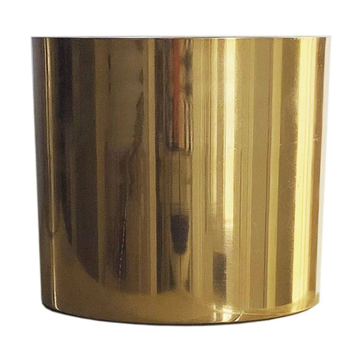 Metal Planter Plant Pot with Polished Gold Finish 20 x 18cm - Green4Life