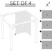 Outsunny 3x3m Light Grey Universal Sidewall Set of 4 Panels - Green4Life