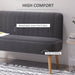 Modern 2 Seat Sofa - Charcoal Grey - Green4Life