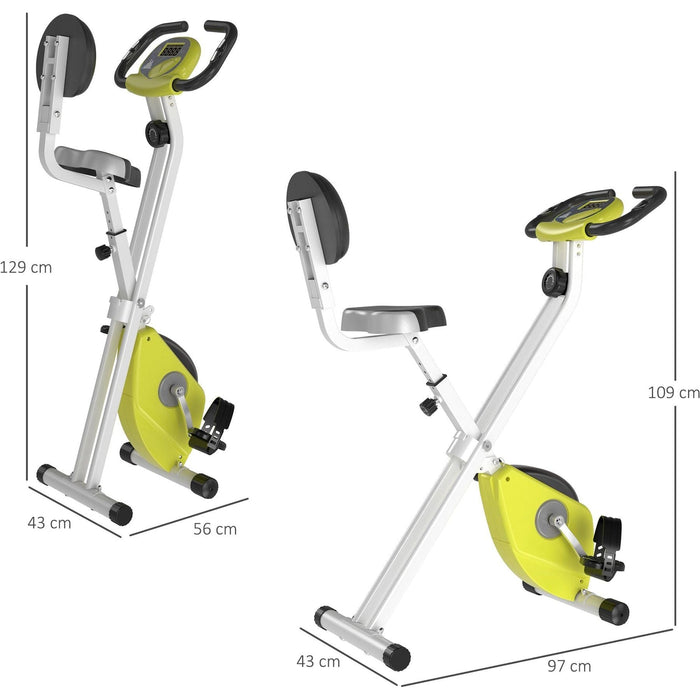 Resistance Exercise Bike with LCD Display - Yellow - Green4Life