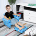 Starry Sky Blue Mini Sofa for Kids with Footrest - Green4Life