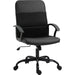 Vinsetto PVC Leather & Mesh Panel Blend Office Chair with Adjustable Height & Tilt Function - Black - Green4Life