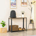 2-Tier Console Table with Bottom Shelf - Brown/Black - Green4Life