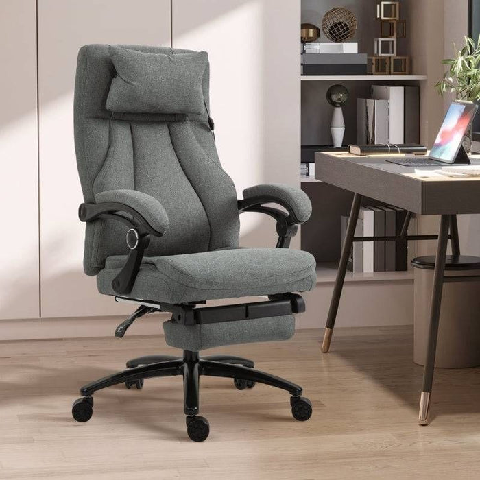 Office Chair with 2-Point Massage Function - Grey - Green4Life