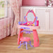 Kids Plastic Vanity Table Set with Sound Effects - Pink/Purple - Green4Life