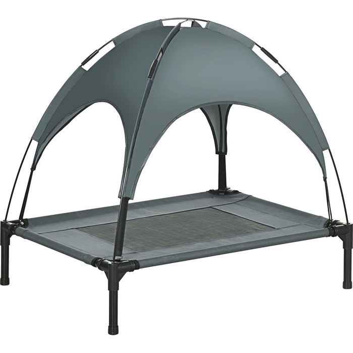 Medium Canopy Haven Elevated Pet Bed –  Grey - Green4Life