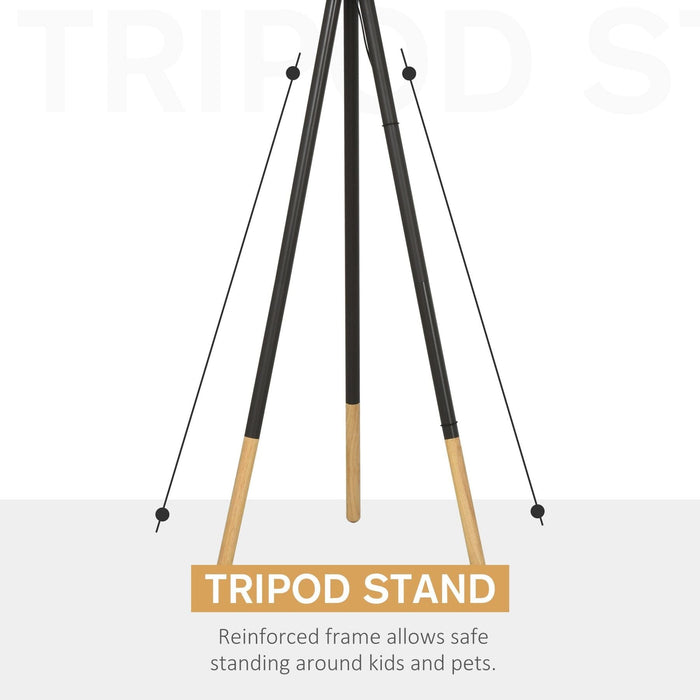 Free Standing Tripod Floor Lamp - Grey & Brown - Green4Life