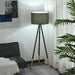 Free Standing Tripod Floor Lamp - Grey & Brown - Green4Life