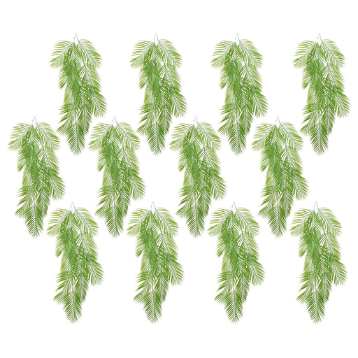 Pack of 12 x 120cm Artificial Hanging Palm Plant - Green4Life