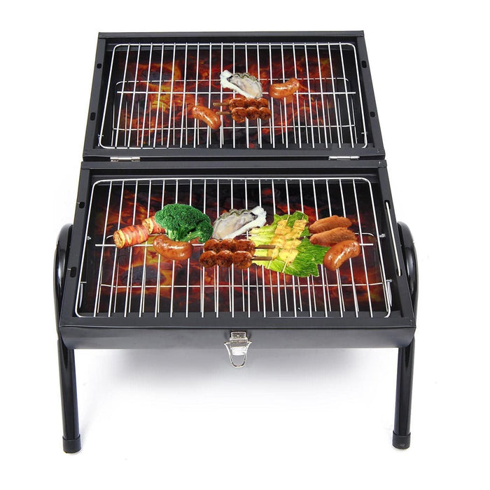 Portable Charcoal BBQ Grill - Black - Outsunny - Green4Life