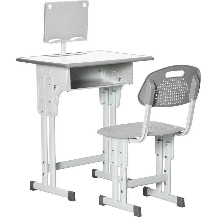 Graphite Grey Scholar's Adjustable Desk and Chair Set for Kids - Green4Life