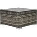 Outsunny Dark Grey Rattan Coffee Table - Green4Life