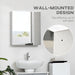 kleankin Bathroom Mirror Cabinet with 2 Doors - Green4Life