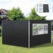Outsunny 3x2m Black Gazebo Side Panels - Green4Life