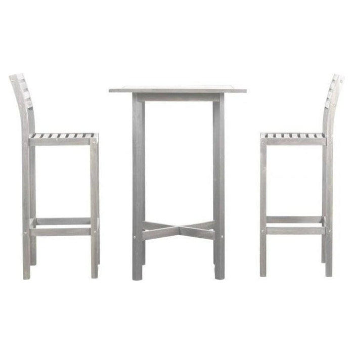 Ravenna 2 Seater High Bar Set Whitewash (Former Volos) - Green4Life