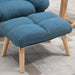 Reclining Armchair with Matching Stool - Blue - Green4Life