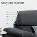 Corner Sofa with Adjustable Headrest - Dark Grey - Green4Life