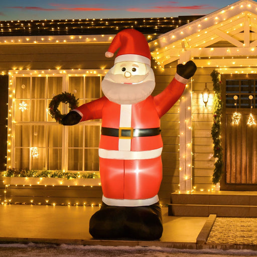 Inflatable 2.4m Santa Claus with LED lights - Green4Life